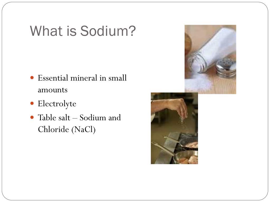 Sodium intelligence overview