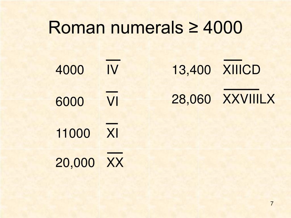 Как переводятся римские