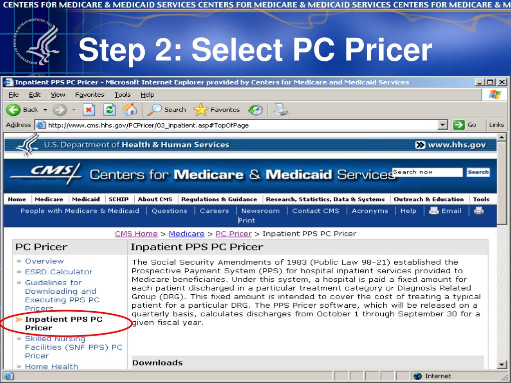 medicare pc pricer