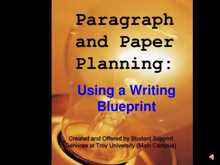 paragraph and paper planning n.