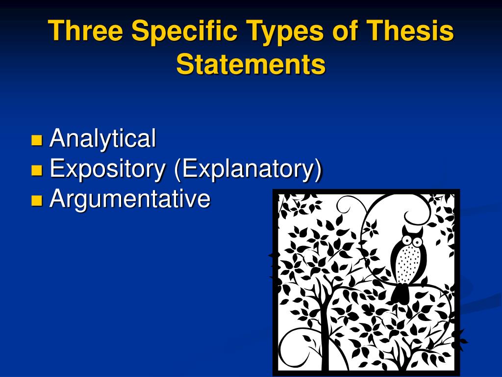 what are two types of thesis statements
