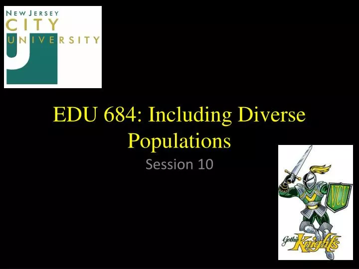 edu 684 including diverse populations n.