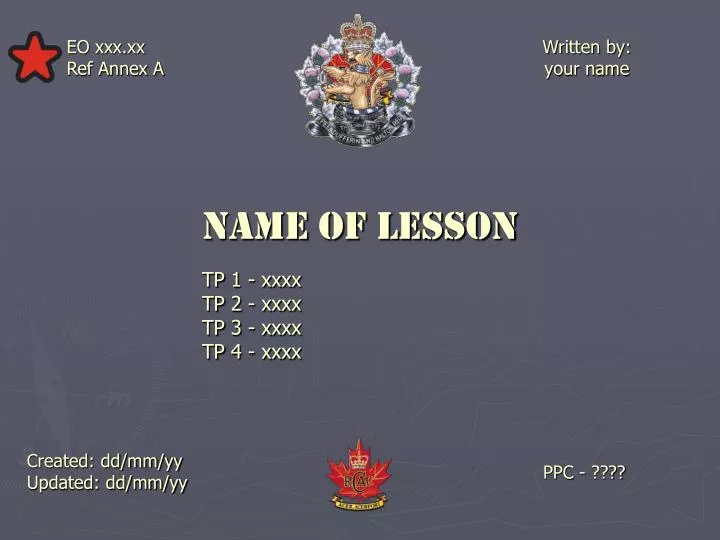 name of lesson tp 1 xxxx tp 2 xxxx tp 3 xxxx tp 4 xxxx n.