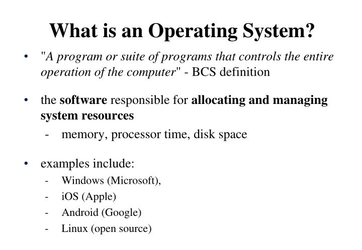 PPT - Types of Operating System PowerPoint Presentation - ID:6797410