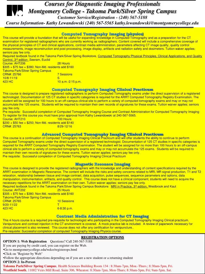 PPT Courses for Diagnostic Imaging Professionals PowerPoint Presentation ID6797591