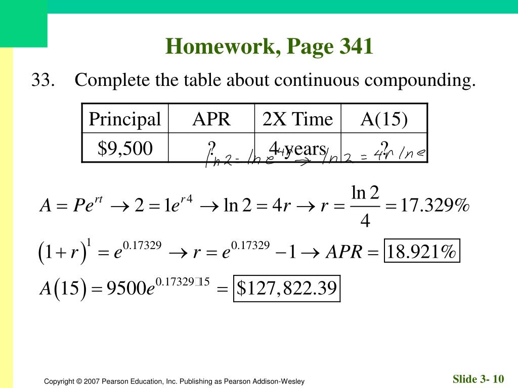 PPT - Homework, Page 341 PowerPoint Presentation, free ...