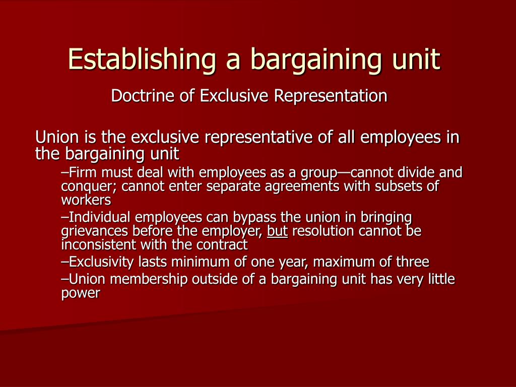 PPT Bargaining Unit PowerPoint Presentation, free download ID6798350