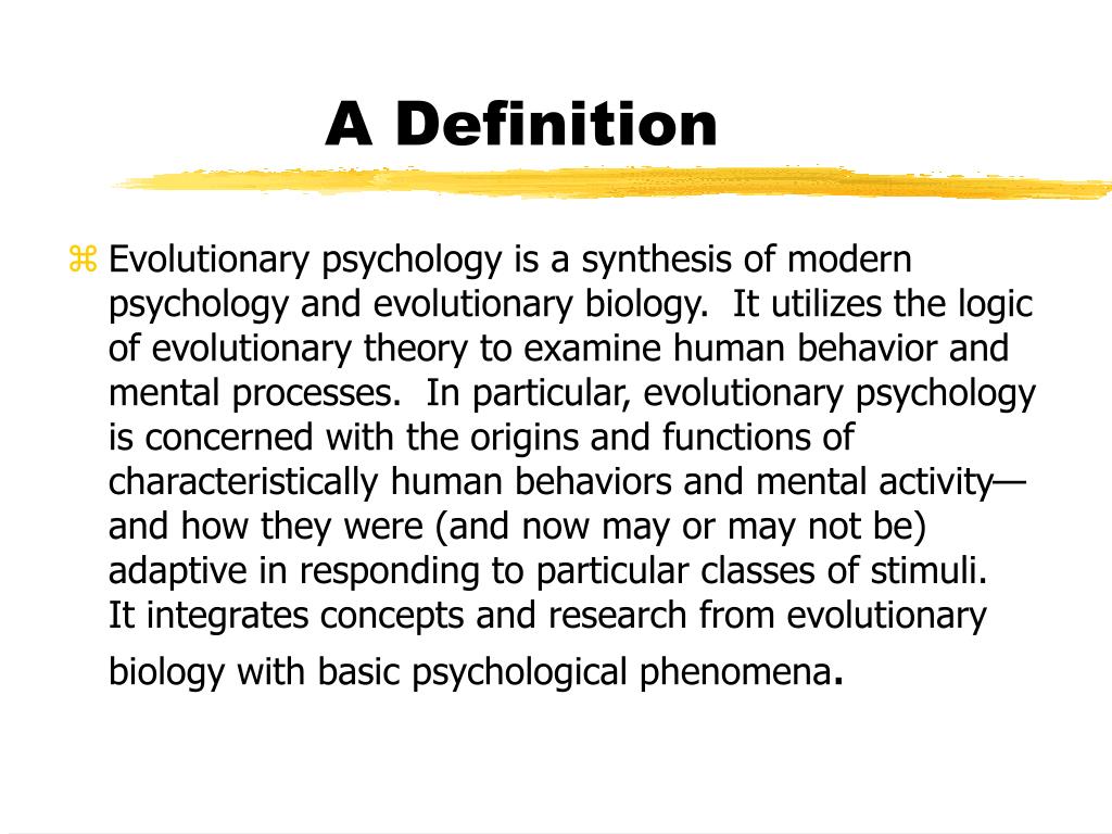 research questions about evolutionary psychology