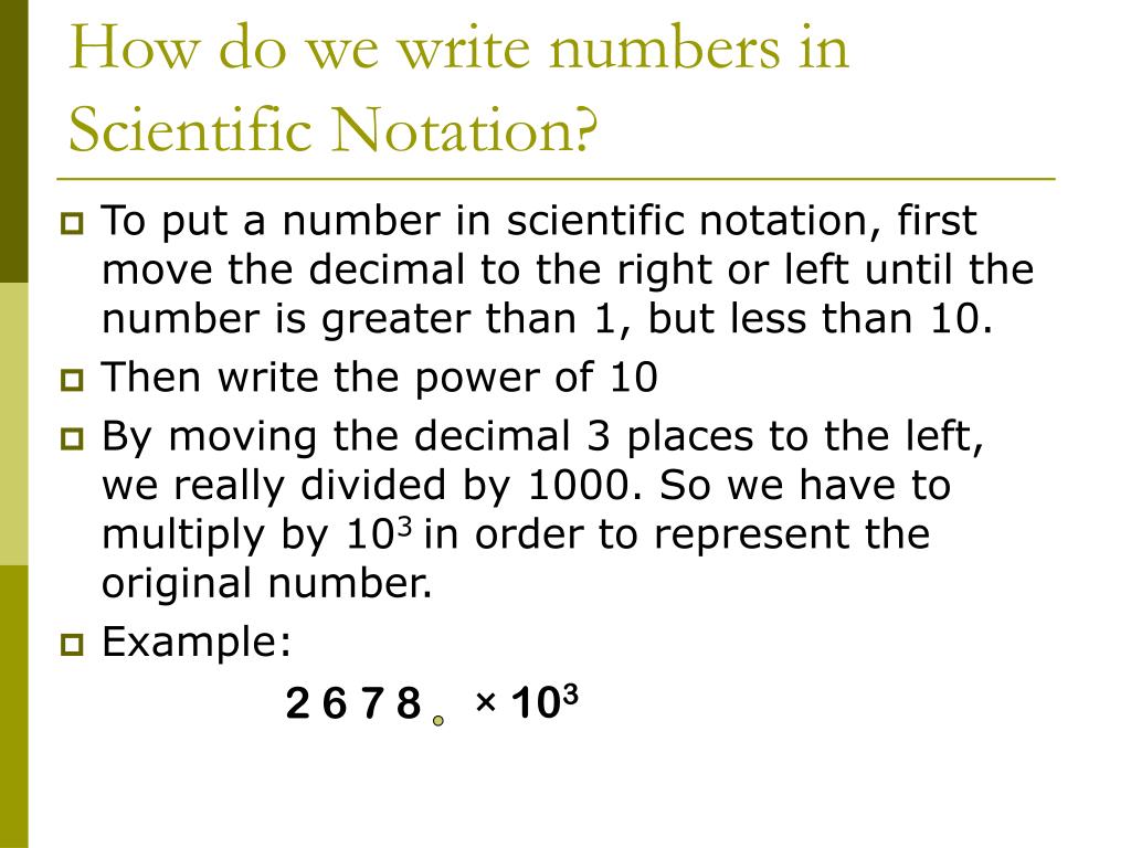 0 03054 G In Scientific Notation PPT - Scientific Notation PowerPoint Presentation, free download - ID