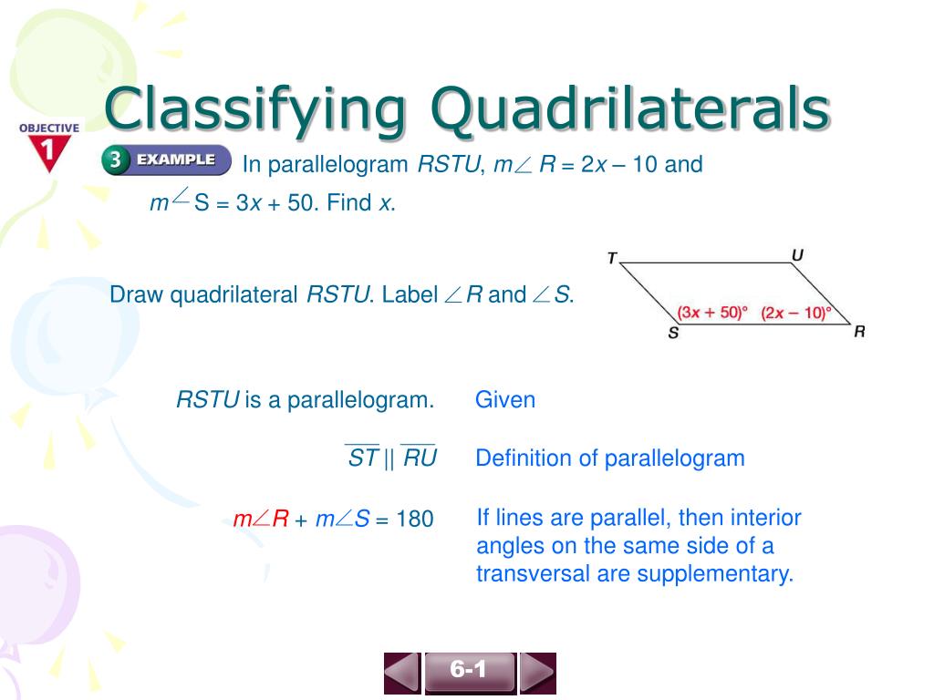 Ppt 6 1 Classifying Quadrilaterals Page 288 Powerpoint