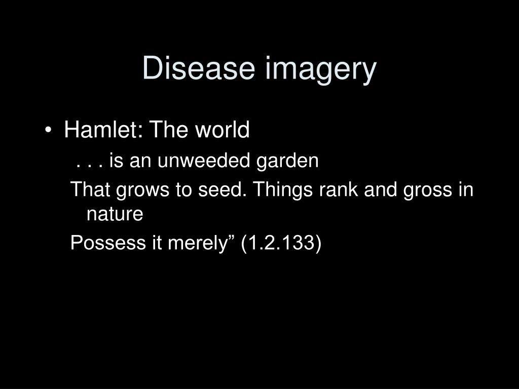disease imagery in hamlet