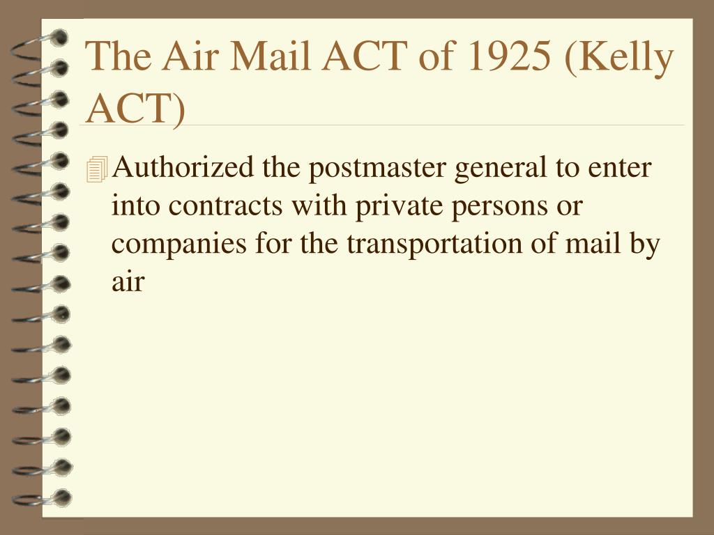 airmail act of 1925 airmail act of 1925