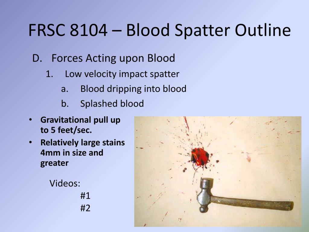 PPT Chapter Ten Bloodstain Pattern Analysis PowerPoint
