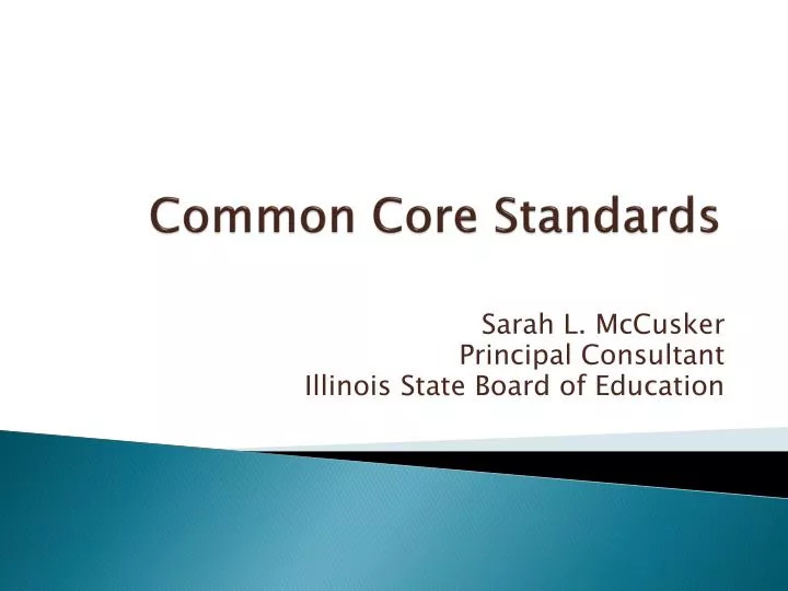 PPT Common Core Standards PowerPoint Presentation, free download ID