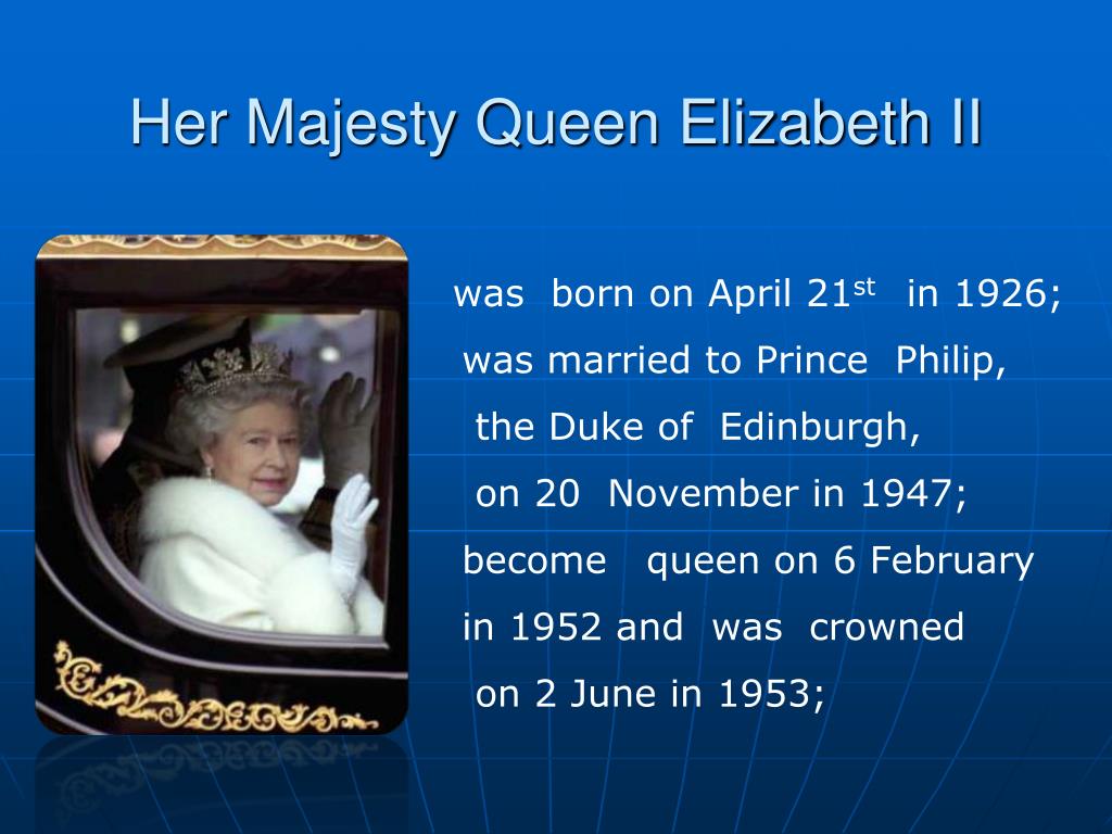 queen elizabeth presentation