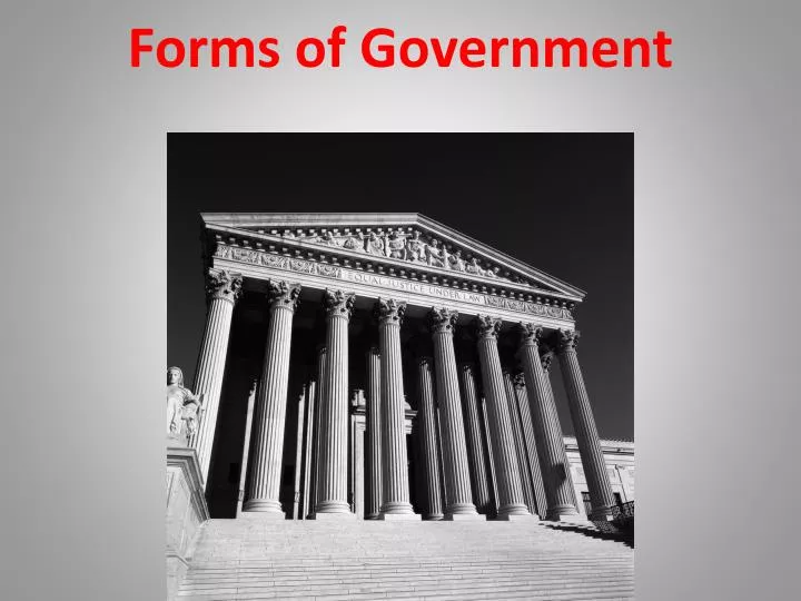forms of government presentation