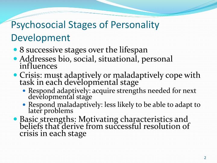 eight stages of personality development