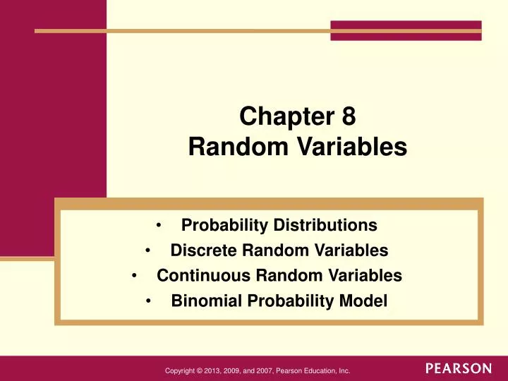 PPT - Chapter 8 Random Variables PowerPoint Presentation, free download ...