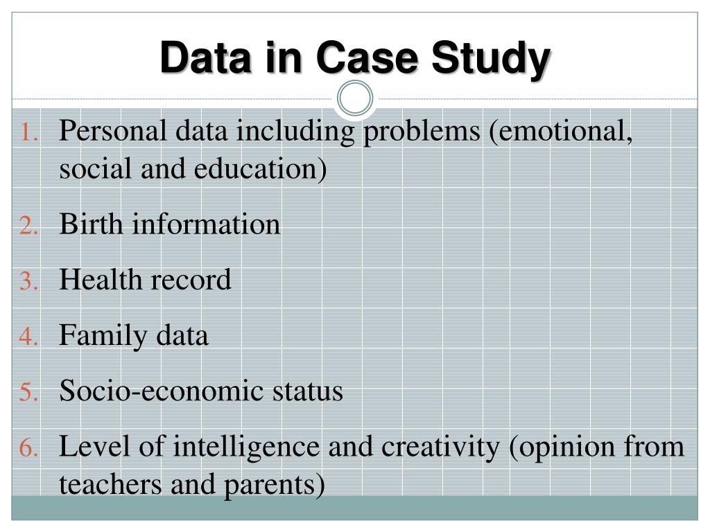 case study data set