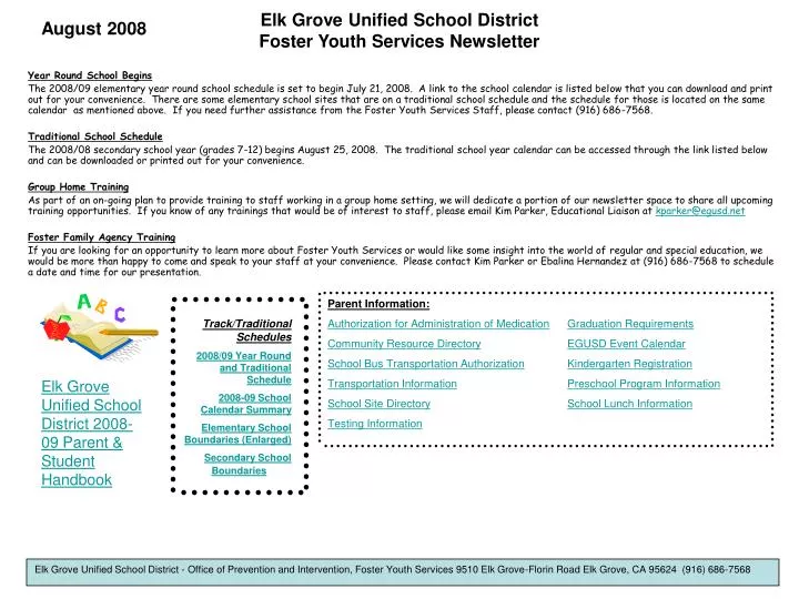 Ppt Elk Grove Unified School District Foster Youth Services