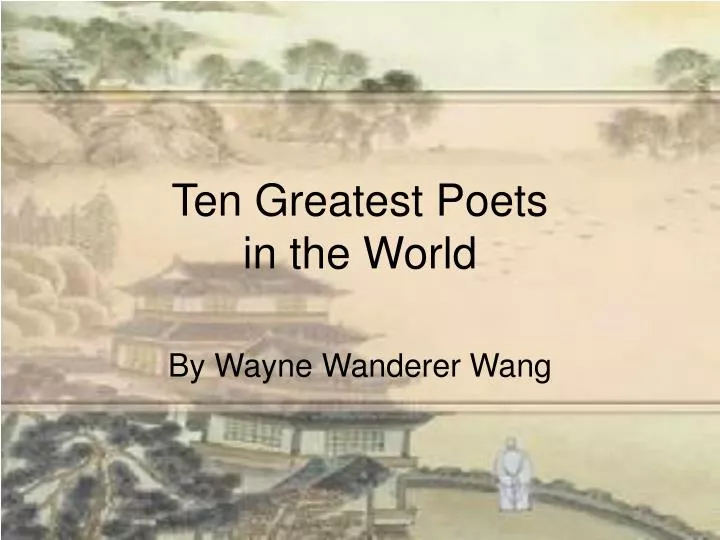 ten greatest poets in the world n.
