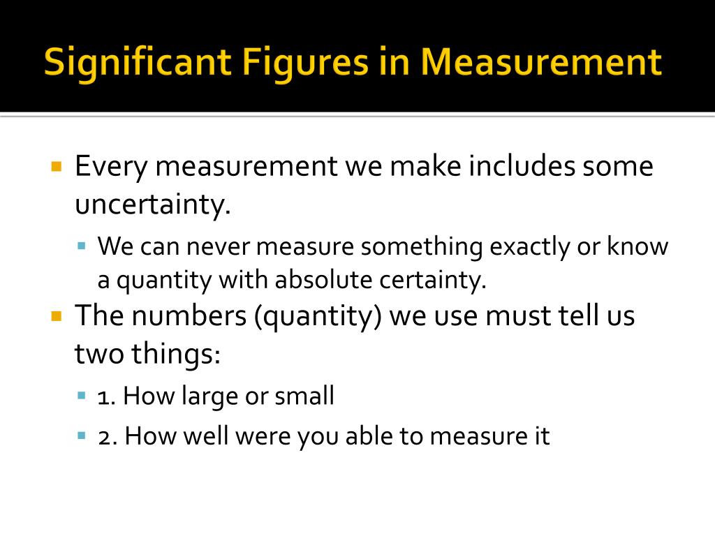 PPT - Unit 1: Uncertainty in Measurement: Significant Figures