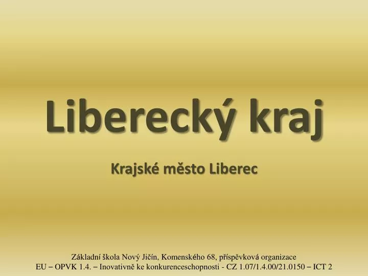 PPT Libereck Kraj PowerPoint Presentation Free Download ID 6807569