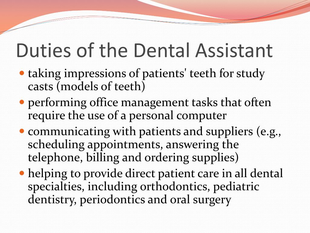 Ppt Dental Assisting Program Information Session Powerpoint