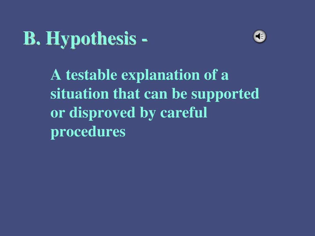 hypothesis b