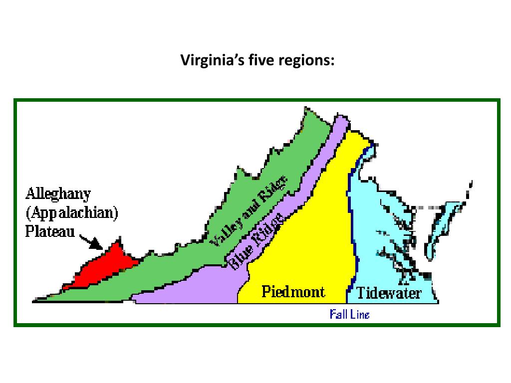 Ppt Virginia S Five Regions Powerpoint Presentation Free