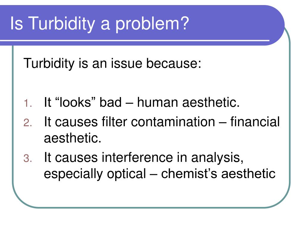 Turbidity Essays