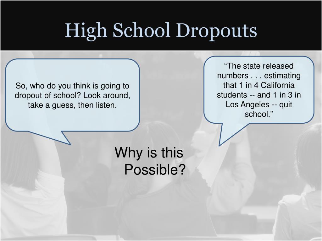write a research report about school dropouts fact or fallacy brainly