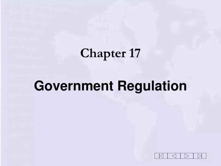 PPT Chapter 17 Government Regulation PowerPoint Presentation, free