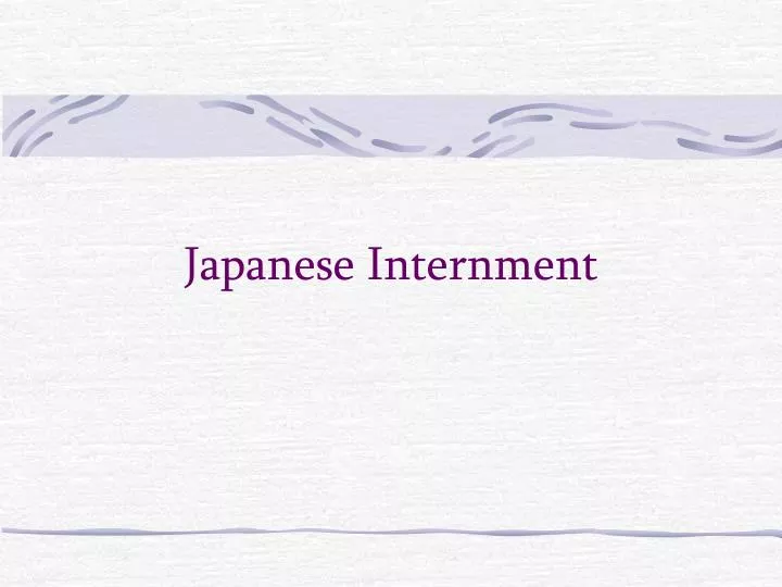 japanese internment n.