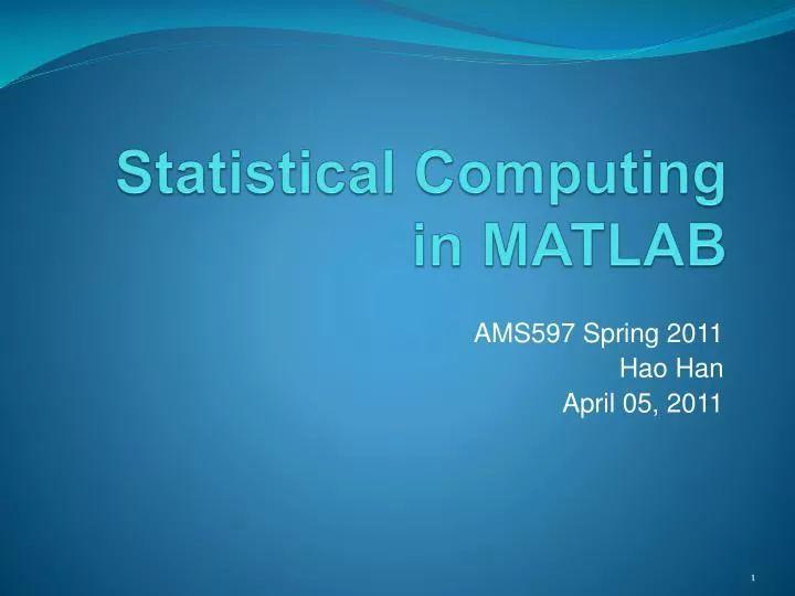 phd statistical computing