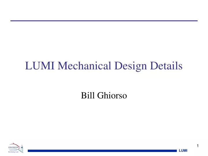 lumi mechanical design details n.