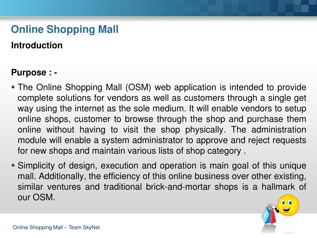 introduction of online shopping research