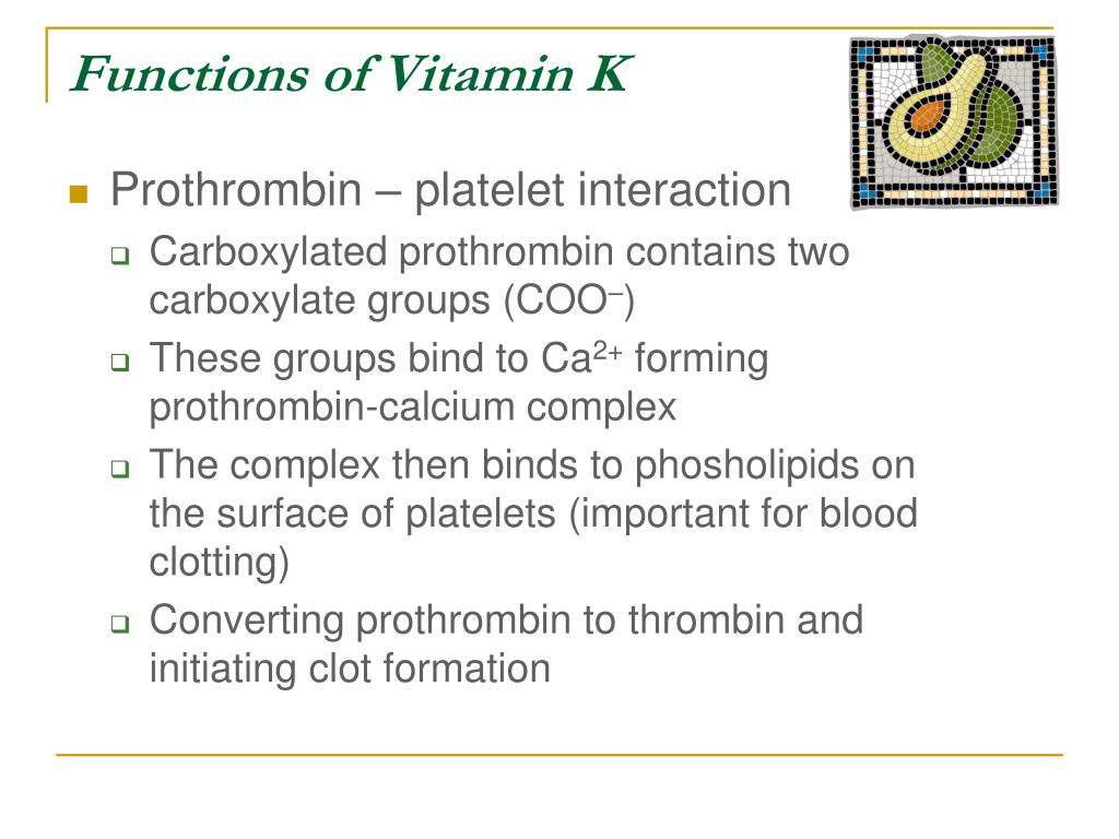 PPT Biochemistry of Vitamin K PowerPoint Presentation, free download