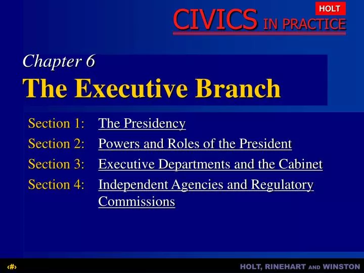Ppt Chapter 6 The Executive Branch Powerpoint Presentation Free