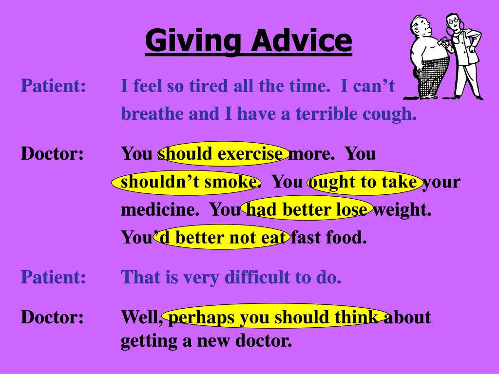 Match the advice. Should в английском языке. Should ought to had better. Should ought to had better упражнения. Advice в английском языке.