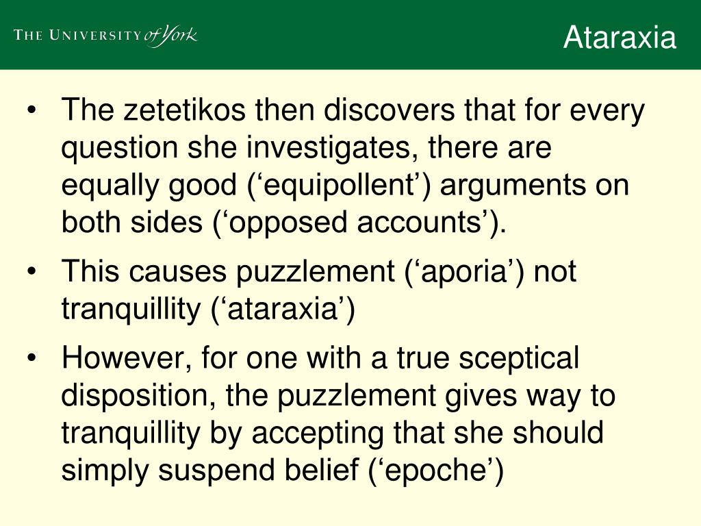 simple definition of ataraxia