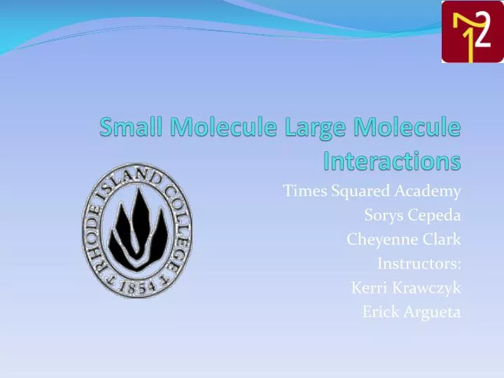 small molecule large molecule interactions n.