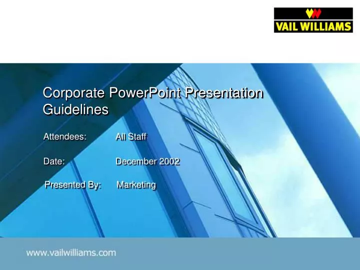 corporate powerpoint presentation guidelines n.