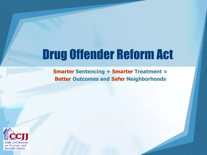 drug offender reform act n.