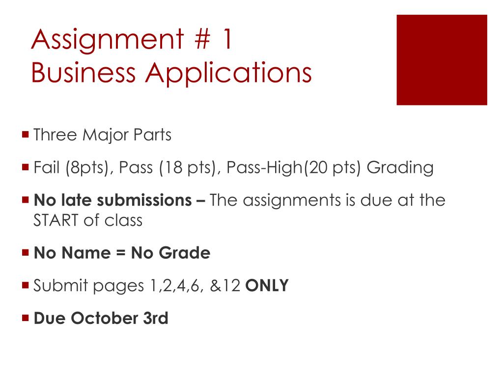 assignment applications 5 4a