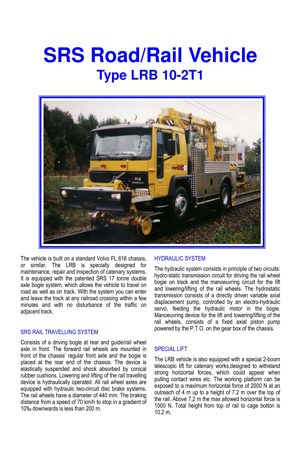 PPT - SRS Road/Rail Vehicle Type LRB 10-2T1 PowerPoint ...
