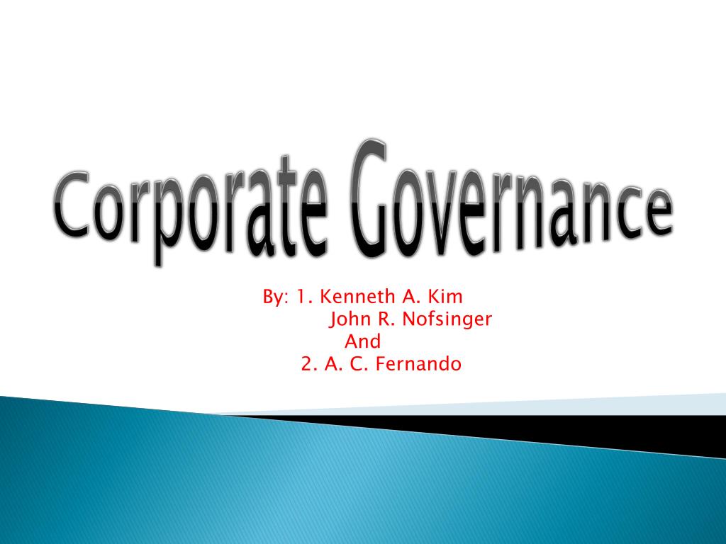 Ppt Corporate Governance Powerpoint Presentation Free Download Id