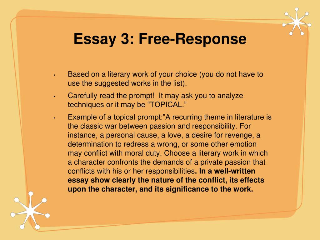 open response essay ap lit