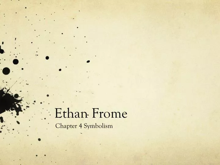ethan frome symbol ethan frome symbol
