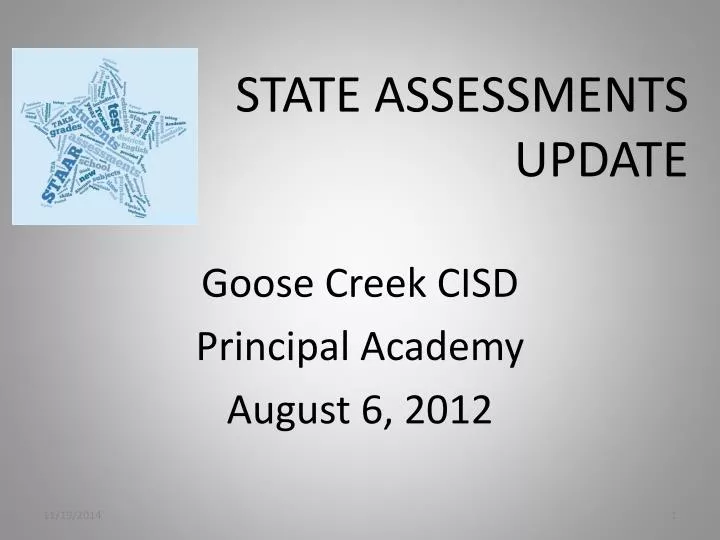 state assessments update n.